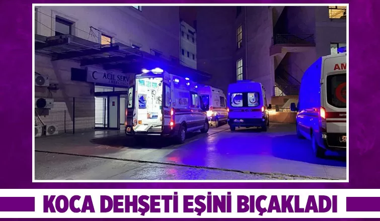 Eşini bıçakladı