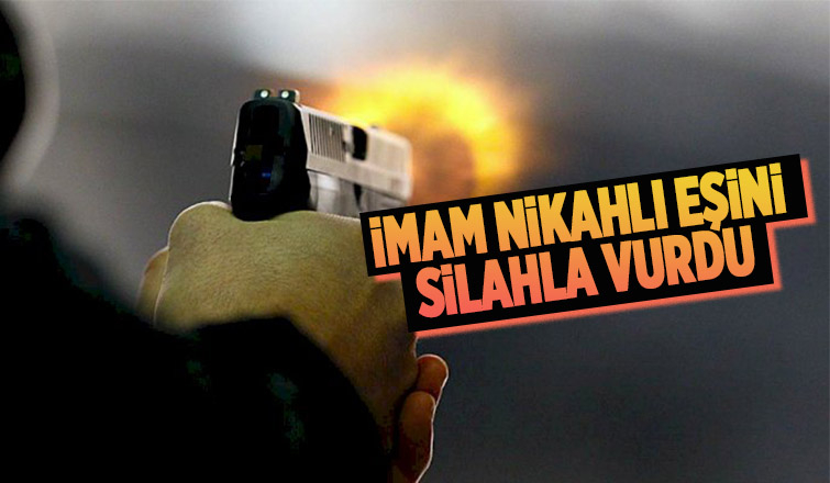 Eşini silahla vurup kaçtı