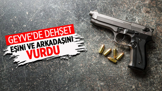 Eşini ve arkadaşını silahla vurdu
