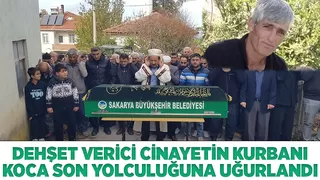 Eşinin öldürdüğü kocaya acı veda