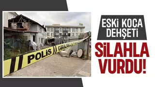 Eski eşini çocuklarının evinde vurdu