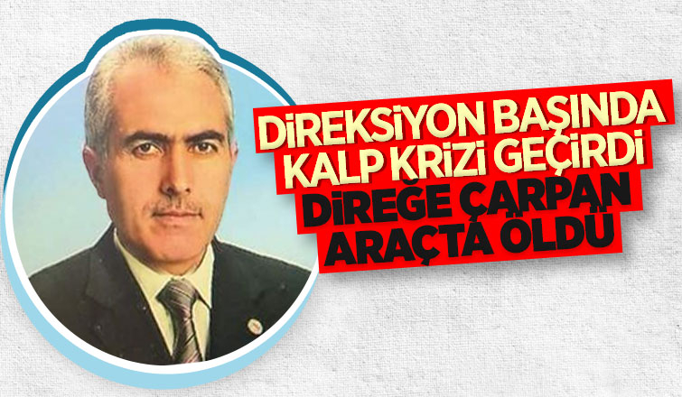 Eski sendika başkanı kazada öldü