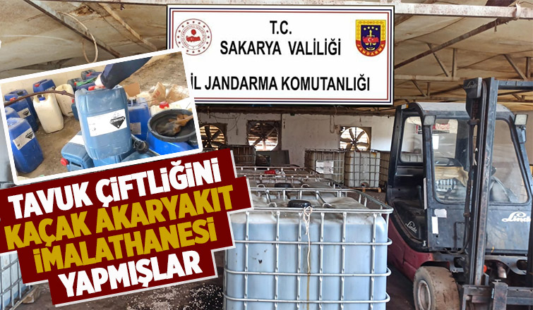 Eski tavuk çiftliğine kaçak akaryakıt operasyonu