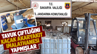 Eski tavuk çiftliğine kaçak akaryakıt operasyonu