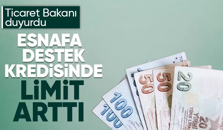 Esnafa finansman destek kredisi 750 bin liraya yükseldi