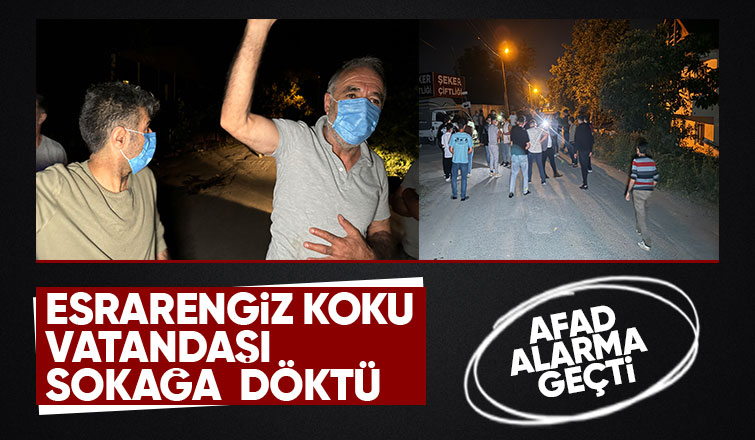Esrarengiz koku alarmı; Vatandaş sokağa döküldü