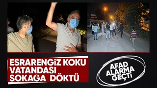 Esrarengiz koku alarmı; Vatandaş sokağa döküldü