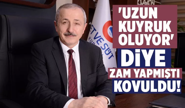 Et ve Süt Kurumu Müdürü kovuldu