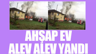 Ev alevlere teslim oldu