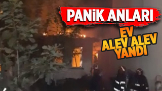 Ev alevlere teslim oldu