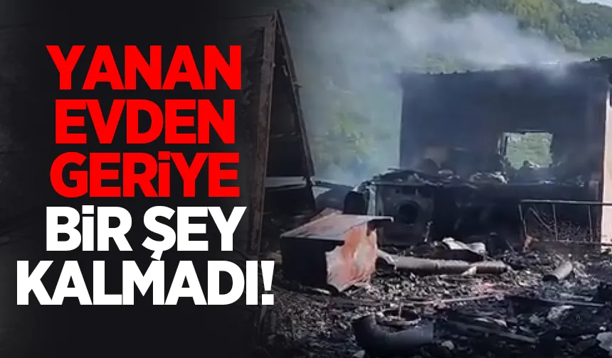 Ev kül oldu