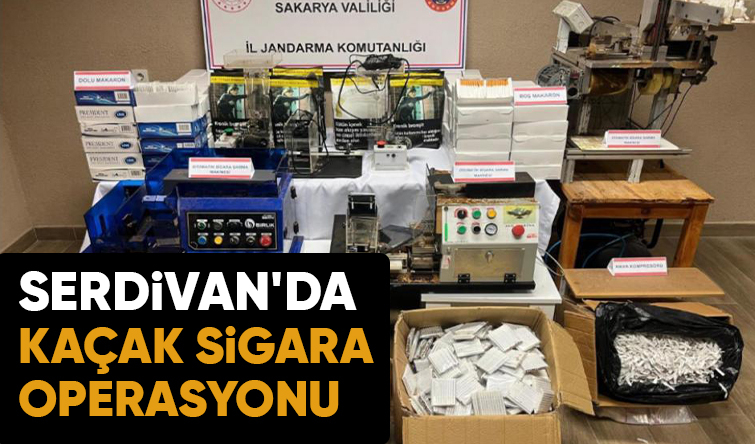 Ev ve depoya kaçak sigara baskını
