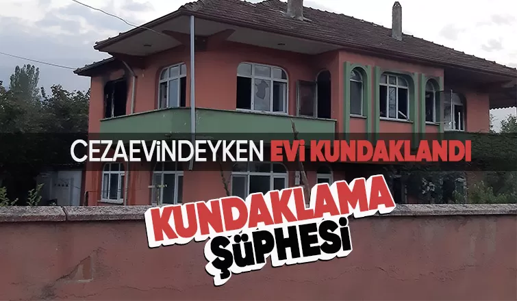 Ev yandı, kundaklama iddiası