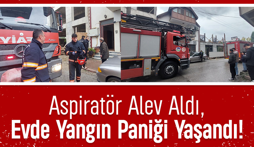 Ev yangını paniği