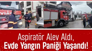 Ev yangını paniği