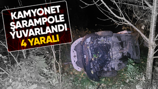 Ev yolunda kaza 4 yaralı