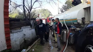 Evde çıkan yangında yaşlı çift öldü