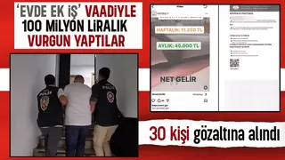 Evde iş vaat edip 100 milyon liralık dolandırıcılık yaptılar