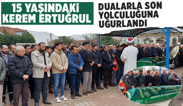 Evde kalbi duran Kerem Ertuğrul defnedildi