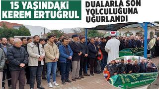 Evde kalbi duran Kerem Ertuğrul defnedildi