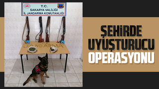 Evde uyuşturucu ve silahlarla yakalandı