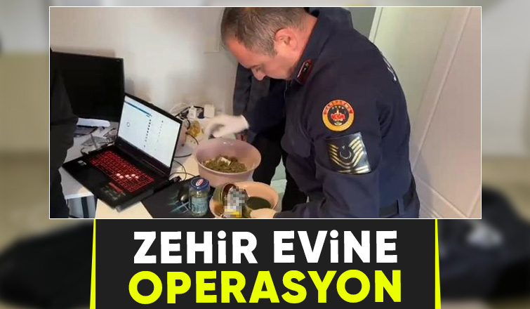 Evi uyuşturucu imalathanesine çevirmiş
