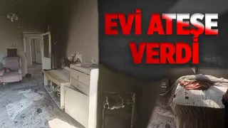 Evi yanmaktan itfaiye kurtardı