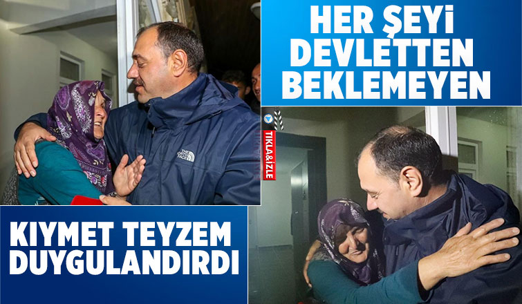 Evini su basan gözü yaşlı kadın sözleriyle gönülleri fethetti