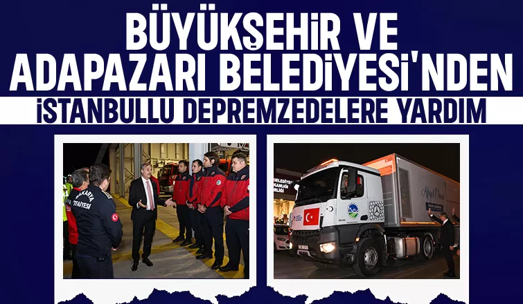 Evlerine giremeyen İstanbullulara Sakarya'dan yardım