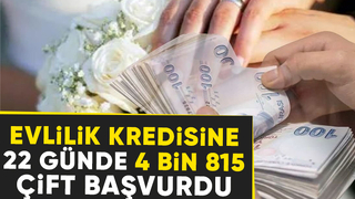 Evlilik kredisine çiftlerden büyük ilgi