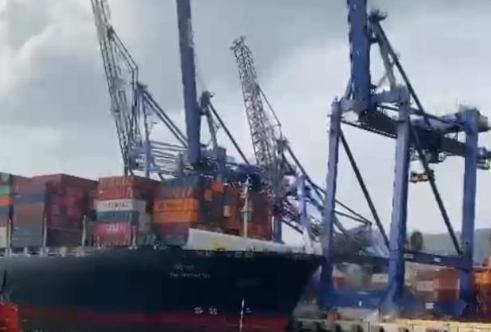 Evyapport limanında dehşet anları