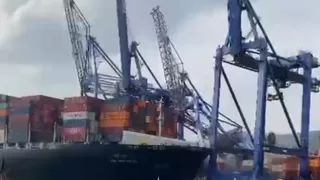 Evyapport limanında dehşet anları