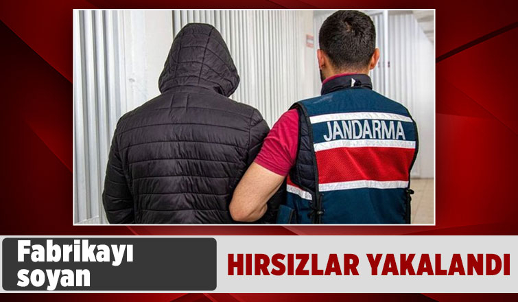 Fabrika hırsızları yakalandı