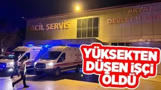 Fabrika işçisi yüksekten düşerek öldü