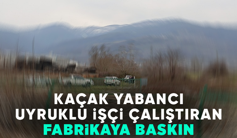 Fabrikada çok sayıda kaçak yabancı uyruklu işçi yakalandı