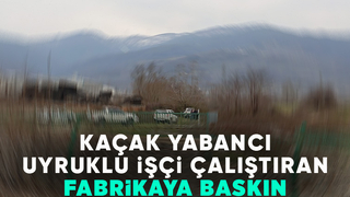 Fabrikada çok sayıda kaçak yabancı uyruklu işçi yakalandı