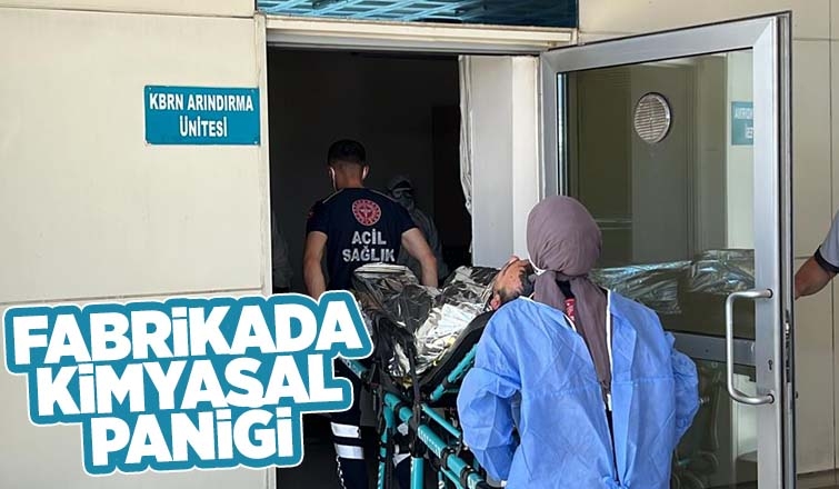 Fabrikada kimyasalla temas eden işçiler hastaneye kaldırıldı