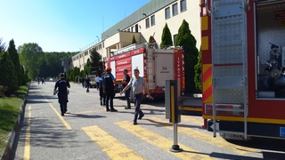 Fabrikada yangın paniği