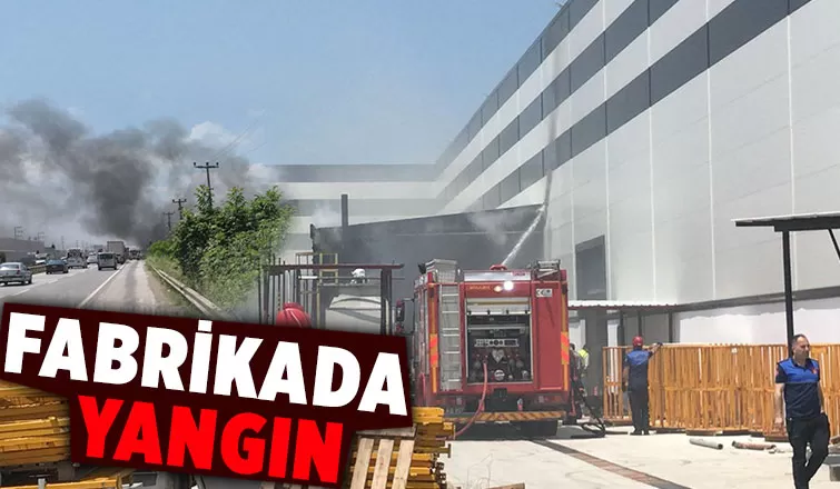 Fabrikada yangın paniği