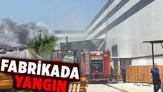 Fabrikada yangın paniği