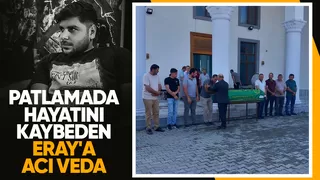 Fabrikadaki patlamada hayatını kaybeden genç işçiye acı veda