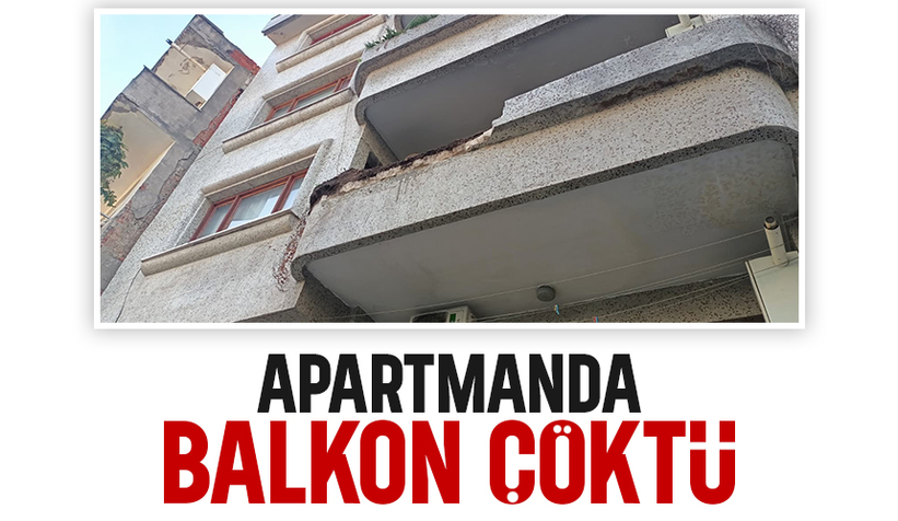 Faciadan dönüldü; Apartman dairesinin balkonu çöktü