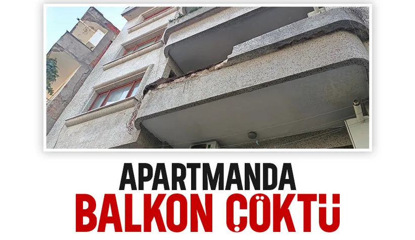 Faciadan dönüldü; Apartman dairesinin balkonu çöktü