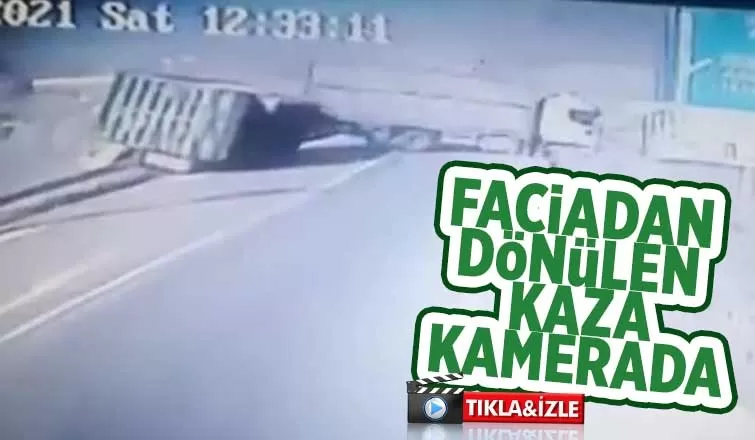 Faciadan dönülen kaza kamerada