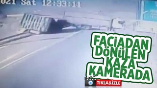 Faciadan dönülen kaza kamerada