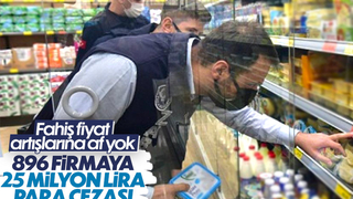 Fahiş fiyat artışı yapan 896 firmaya 25,4 milyon lira ceza