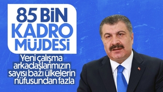 Fahrettin Koca: Bakanlığımız, bu yıl 85 bin kadro açıyor