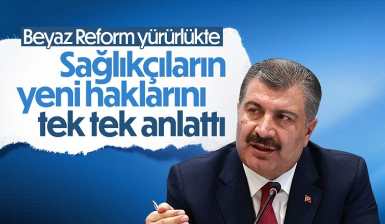 Fahrettin Koca: Sağlık çalışanları için bir reform gerçekleştirildi