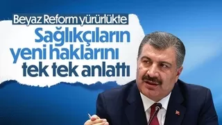 Fahrettin Koca: Sağlık çalışanları için bir reform gerçekleştirildi