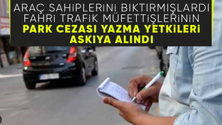 Fahri trafik müfettişleri için karar